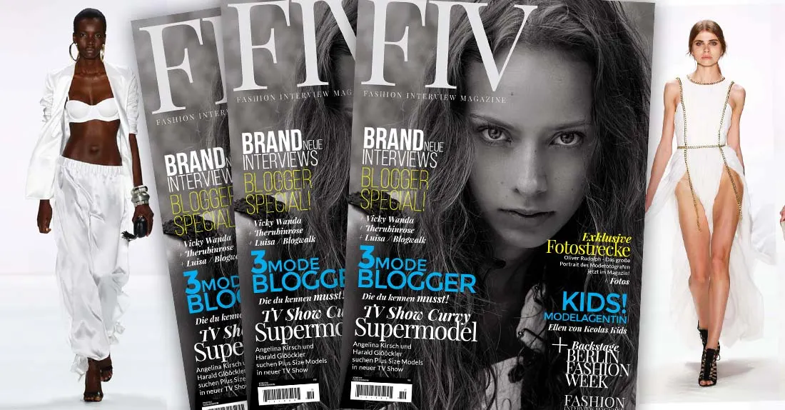 FIV Magazine #1 with Model Angelina Kirsch + Influencer Luisa from Styleroulette (Blogwalk) + Designer DIMITRI + more!!!