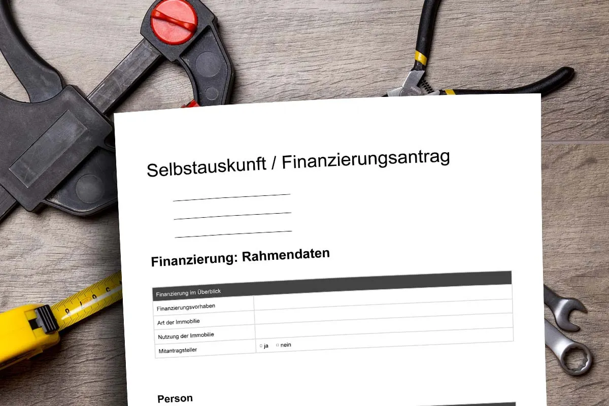 Self-disclosure for the bank: buying a house & apartment - Sparkasse, Volksbank & Co.