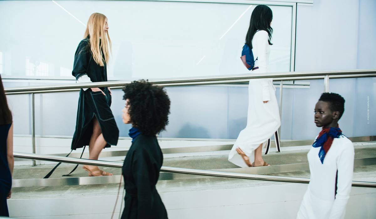 Gucci Runway Show with Models, Perfume and Bags at Fashion Week